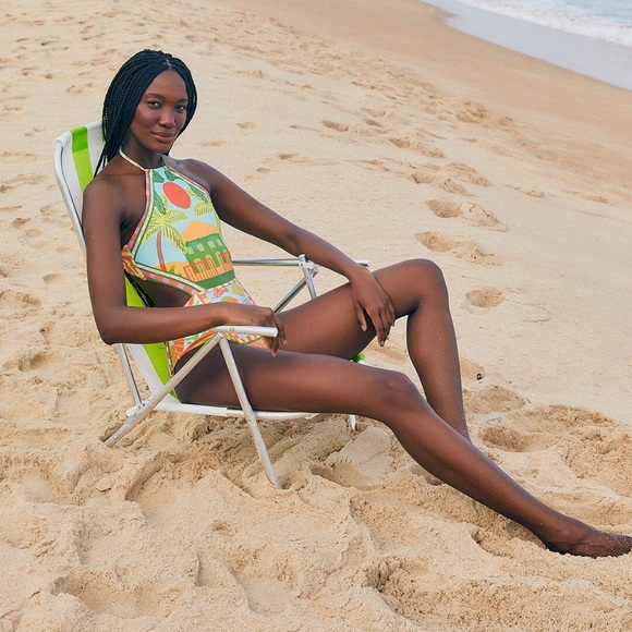 FARM Rio Mixed Scarves One-Piece Swimsuit - Picture 7 of 16